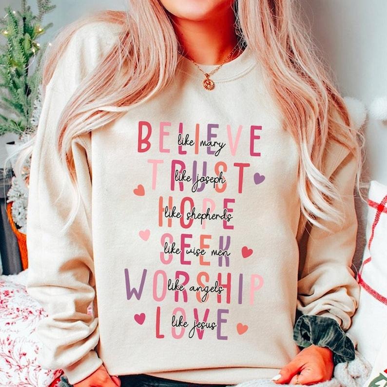 Religious Quotes Shirt, Retro Christian Valentine Shirt, Love Like Jesus Shirt, Valentine Vibes Trending Hoodie, Sweatshirt