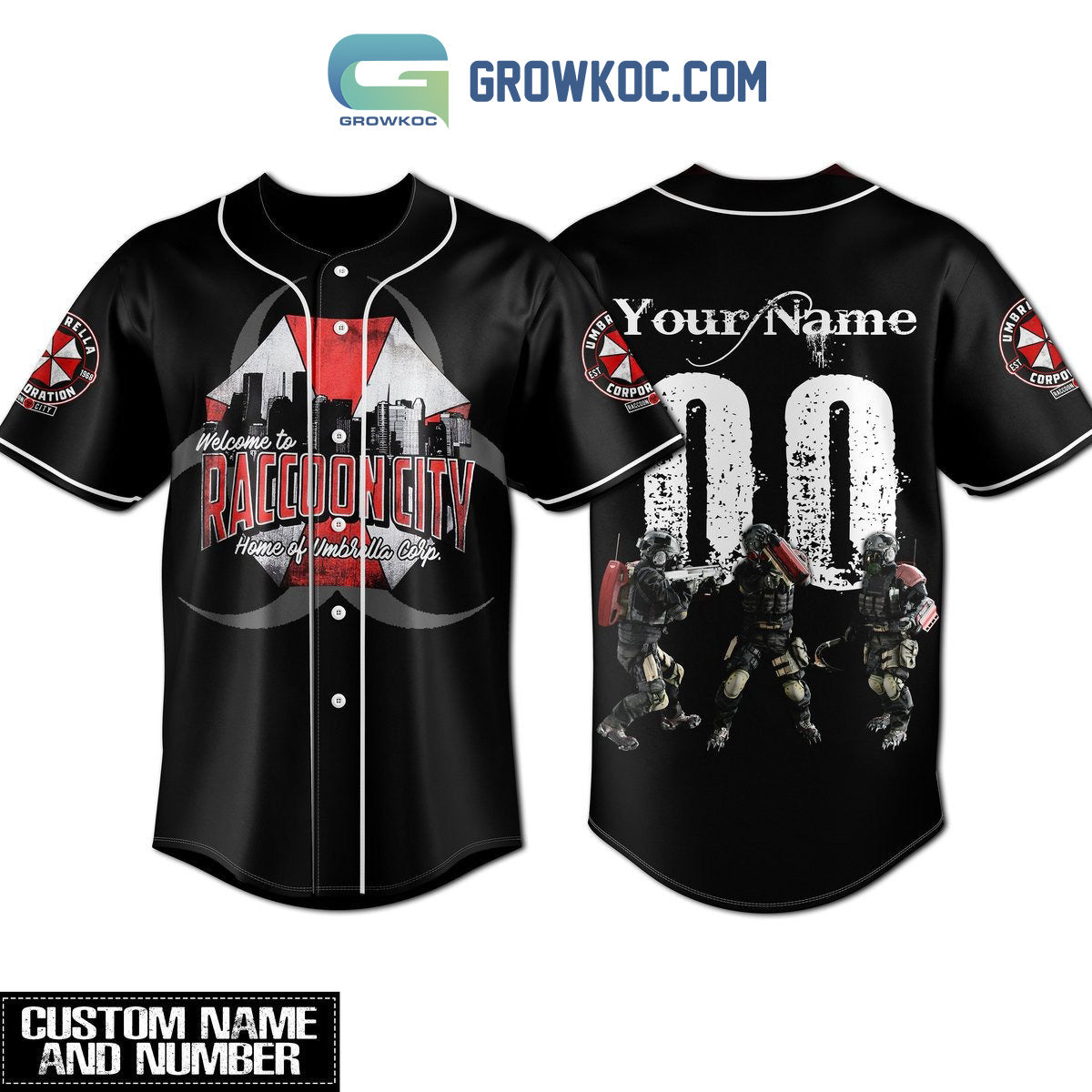Resident Evil Welcome To Raccoon City Personalized Baseball Jersey