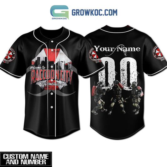 Resident Evil Welcome To Raccoon City Personalized Baseball Jersey