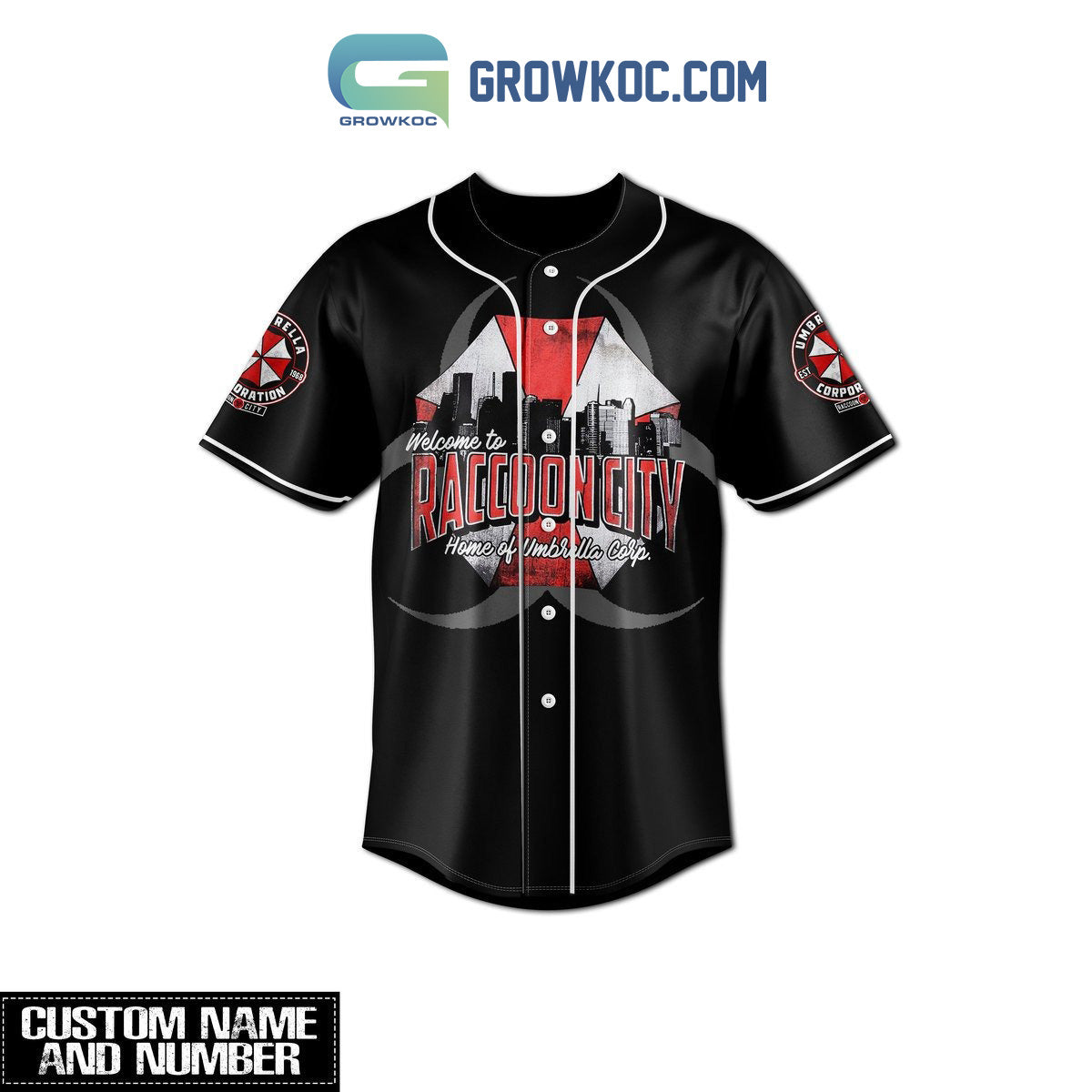 Resident Evil Welcome To Raccoon City Personalized Baseball Jersey