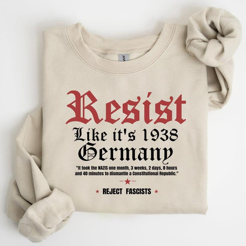 Resist Feminist Sweatshirt, Strong Women Graphic Tee for Equality, Abortion Rights, Freedom & Empowerment, Bold...