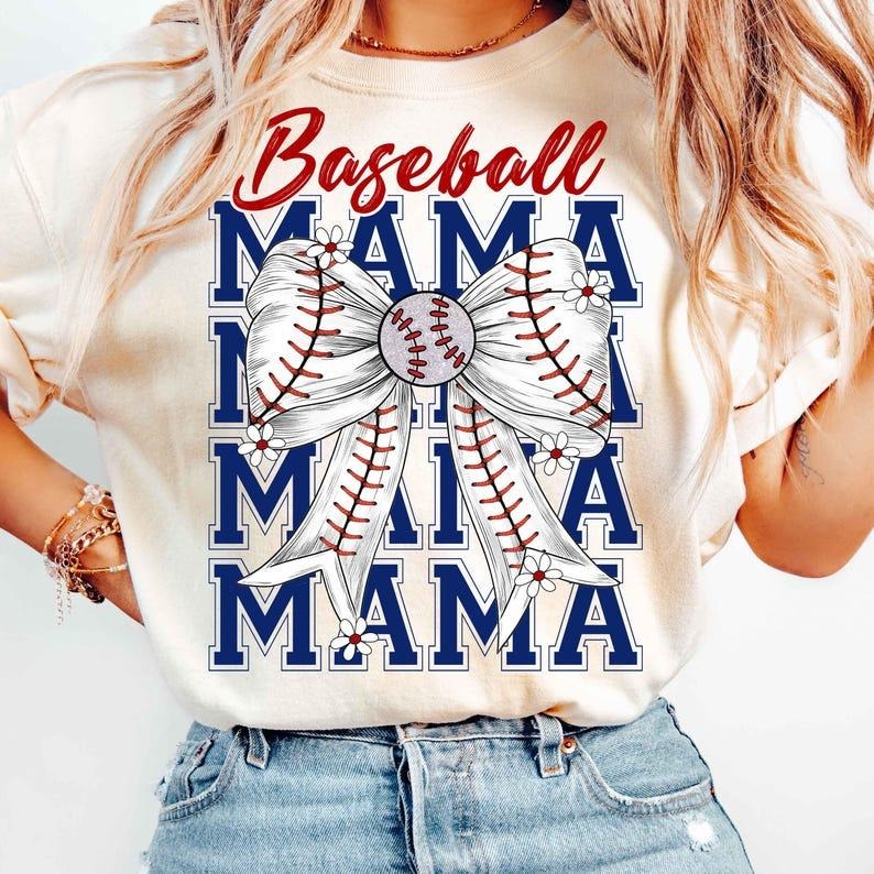 Retro Baseball Mama, Coquette, Baseball Game Day Design T-shirt Hoodie, Sweatshirt | WearSparks.com