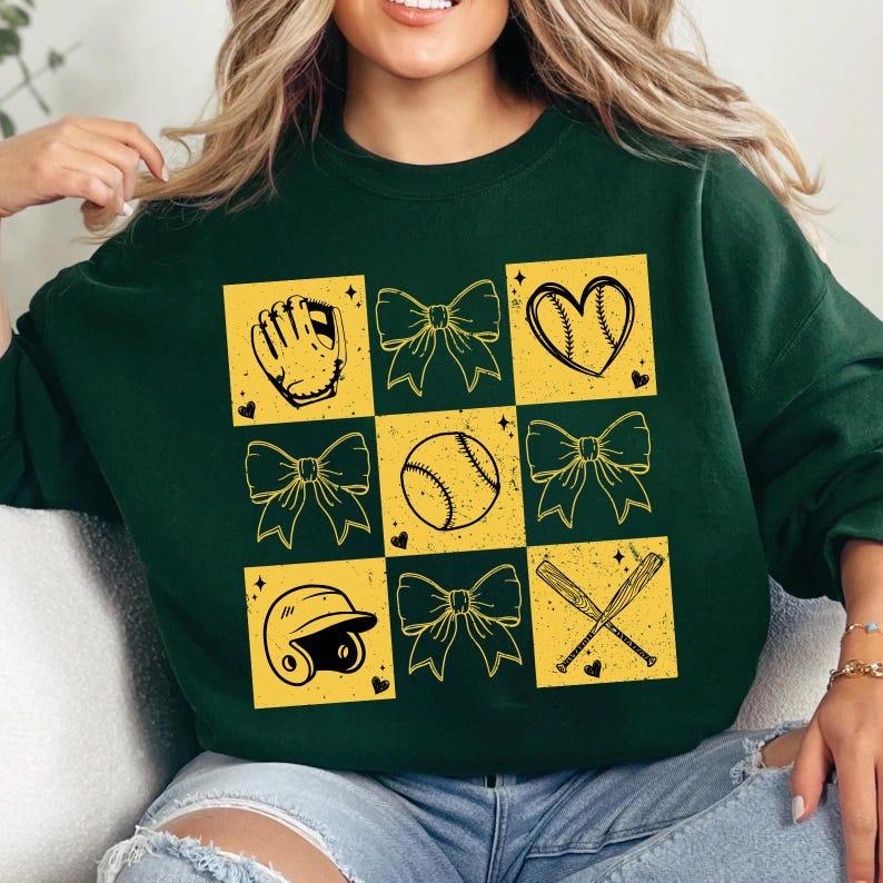 Retro Checkered Softball Coquette t-shirt,sweatshirt,hoodie, Game Day Softball tshirt, Softball Mom hoodie, Softball Bow...
