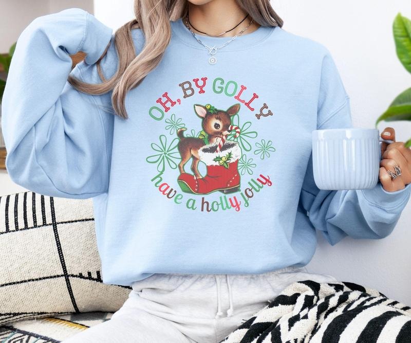 Retro Christmas Reindeer Sweatshirt, Rudolph Merry Xmas Shirt, Rudolph Xmas Shirt, Christmas Movie Shirt, Holiday Family...