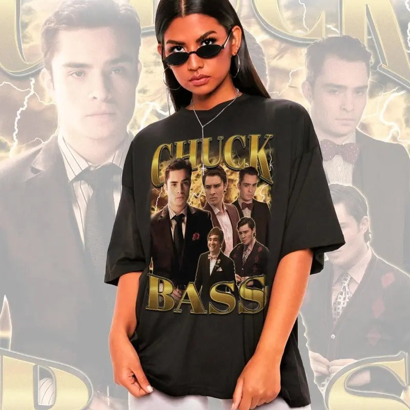 Retro Chuck Bass Shirt -Chuck Bass Gossip Girl Shirt,Chuck Bass Tshirt,Chuck Bass T-shirt Hoodie, Sweatshirt | WearSparks.com