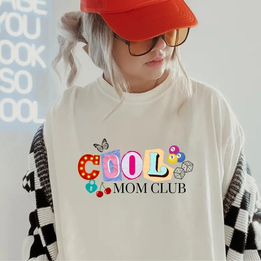 Retro Cool Mom Club Shirt~ Unisex Apparel Relaxed Fit Printed In The USA Clothing Womenswear Casual Comfort Cotton Top...