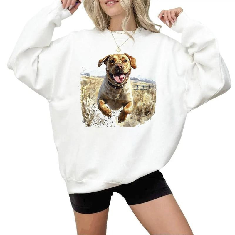 Retro Cute Golden Labrador Vintage Unisex Hoodie Sweatshirts Hunting Season and National Hunting Day 1 Cotton Womenswear...