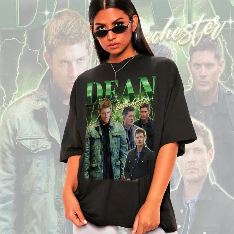Retro DEAN WINCHESTER Shirt-Dean Winchester Tshirt,Dean Winchester T shirt,Dean Winchester T-shirt Hoodie, Sweatshirt