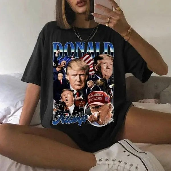 Retro Donald Trump Shirt -Donald Trump Homage Tshirt Classic Retro Graphic Unisex Tee Hoodie, Sweatshirt | WearSparks.com