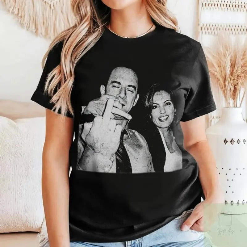 Retro Elliot Stabler And Olivia Benson T-Shirt, Elliot And Olivia Shirt, Law And Order SVU Tees, 90s Graphic Tee, 90s...