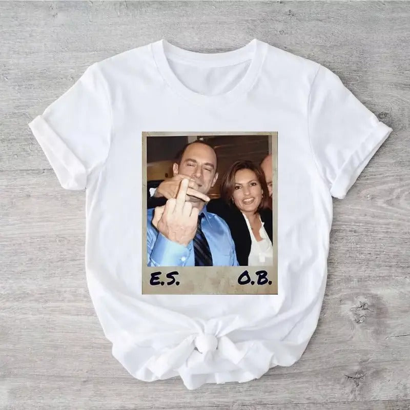 Retro Elliot Stabler And Olivia Benson T-Shirt, Law And Order Shirt Hoodie, Sweatshirt | WearSparks.com