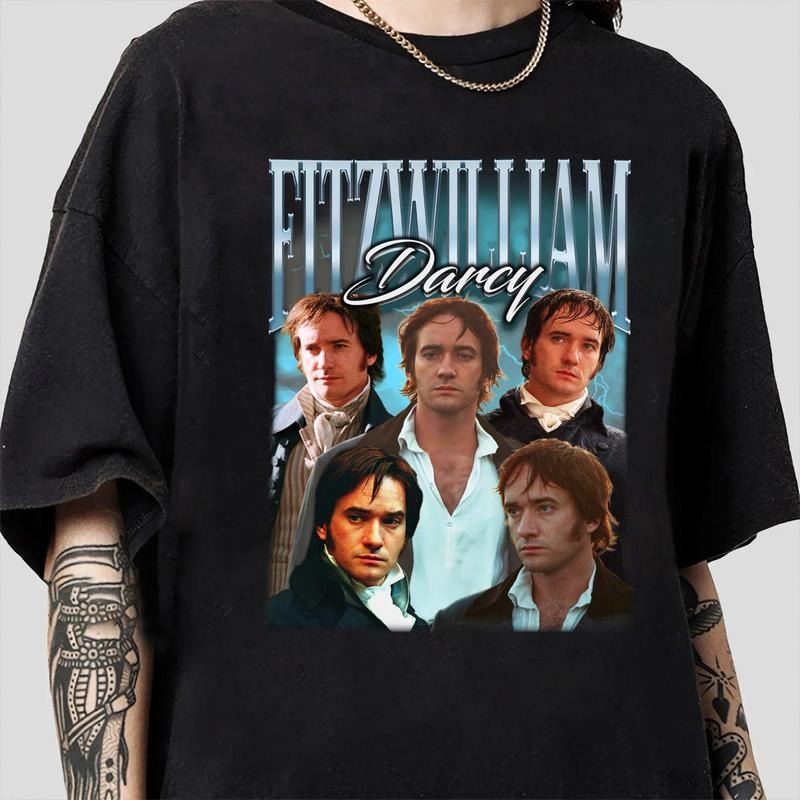 Retro Fitzwilliam Darcy Unisex  T-Shirt, Fitzwilliam Darcy T-Shirt, Fitzwilliam Darcy T-Shirt, Pride and Prejudice...
