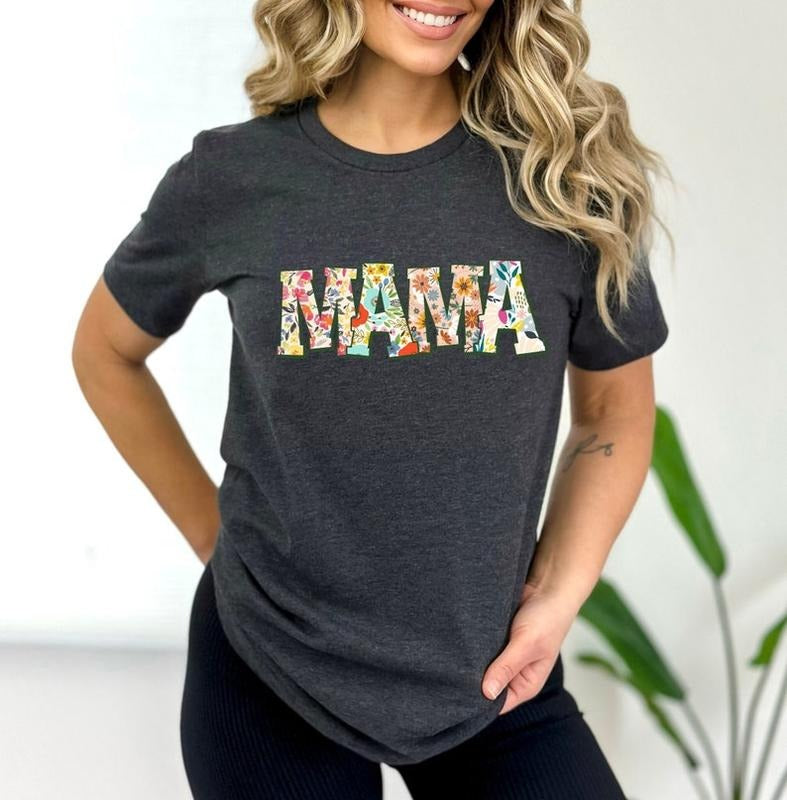 Retro Flower Mama T-shirt, Shirt for Mom for Mother's Day, Mama T-Shirt, Mom Shirt for Mom for Mother's Day, Mama Hoodie,...