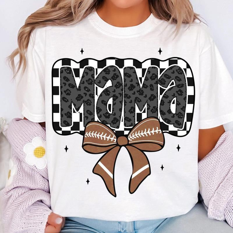 Retro Football Mama T-Shirt, Football Mama T-Shirt, Football Mom T-Shirt, Football T-Shirt, Game Day T-Shirt, Football...