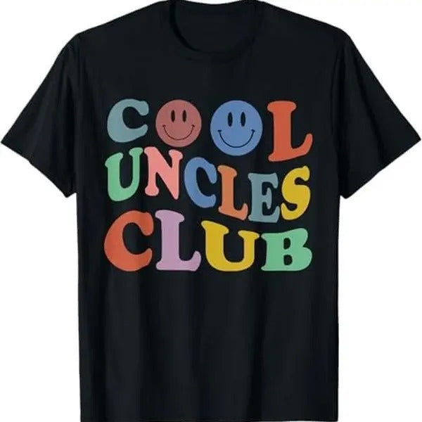 Retro Groovy Cool Uncles Club Smile Face Funny New Uncle Men T-Shirt Hoodie, Sweatshirt | WearSparks.com