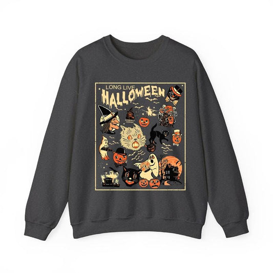 Retro Halloween  Long Live Sweatshirt, Halloween Sweatshirt, Halloween Aesthetic, Unisex Classic Cotton T-Shirts, Hoodie