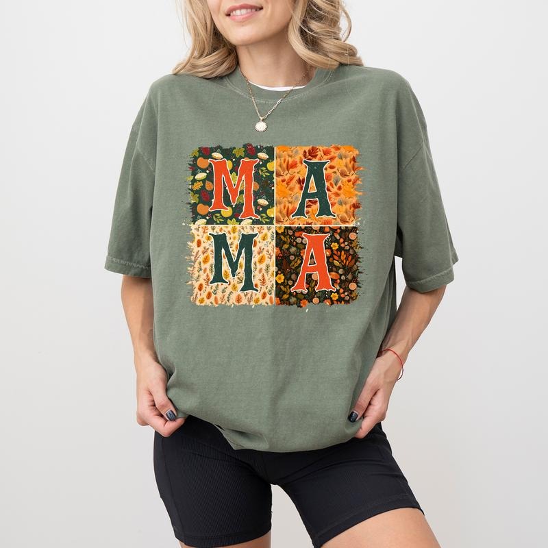 Retro Halloween Mama T-shirt, Mama Halloween Fall Shirt, Halloween Party Tees, Spooky Mama Apparel, Autumn Fall Shirt for...