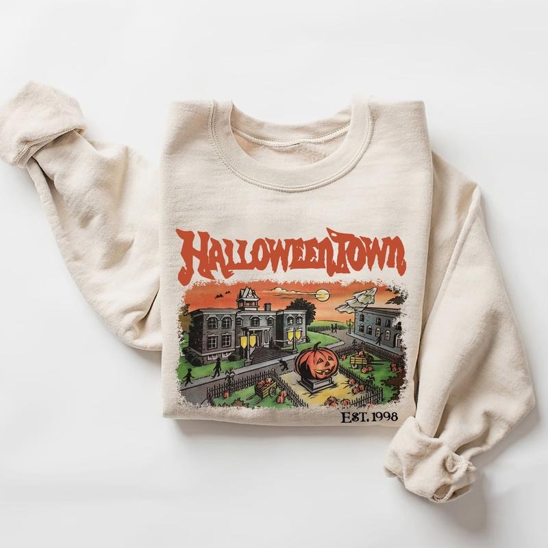 Retro Halloweentown University Sweatshirt, HalloweenTown Sweatshirt, Halloweentown University Sweater T-Shirts, Hoodie