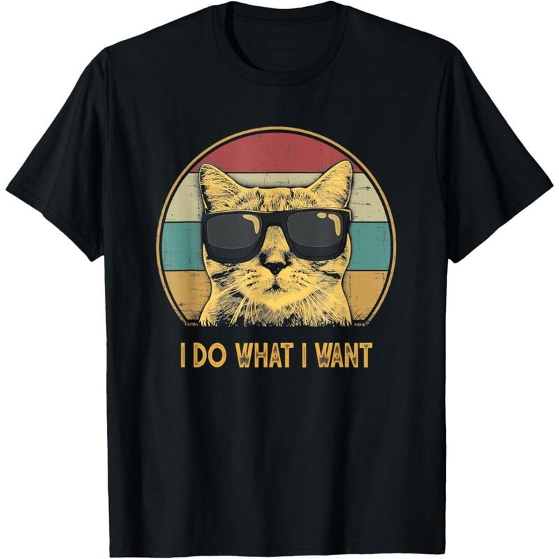 Retro I do what I want cat funny cat lover T-Shirt made in usa Hoodie, Sweatshirt | WearSparks.com