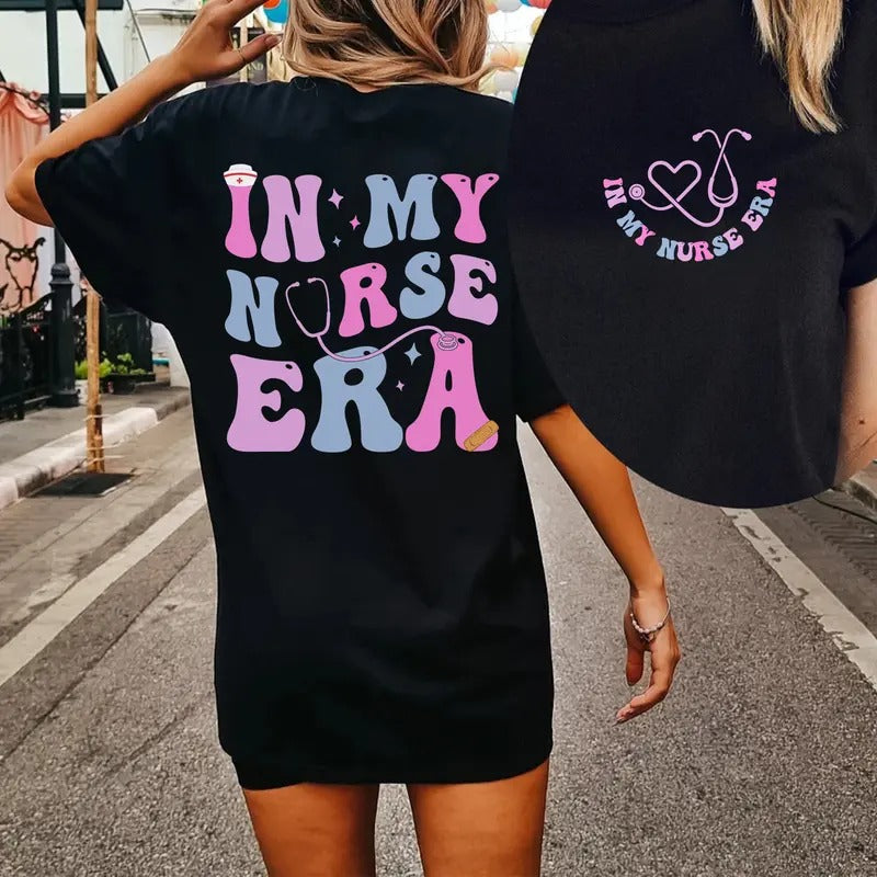 Retro In My Nurse Era T-shirt, Nursing Graduation Gift, Nursing School Tee, Gift for Nurse, Registered Nurse Hoodie,...