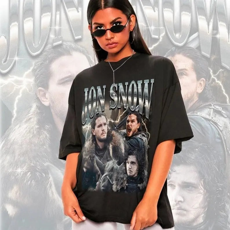 Retro Jon Snow Shirt -jon snow tshirt,jon snow t shirt,jon snow t-shirt Hoodie, Sweatshirt | WearSparks.com