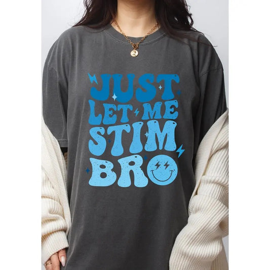 Retro Just Let Me Stim Bro Shirt, Retro Women Shirt, Autism Awareness Groovy, Autism Support, Special Needs Mom, Special...