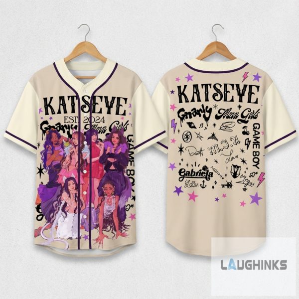 Retro Katseye Beautiful Chaos Kpop Baseball Jersey Shirt