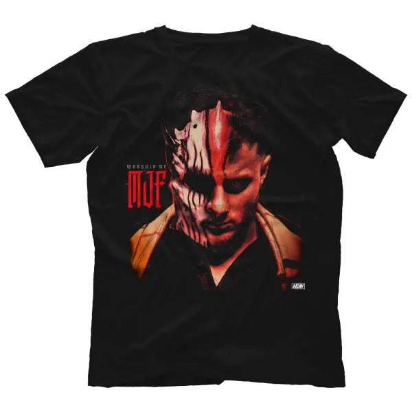 Retro MJF Worship Me T-Shirt, Vintage AEW Maxwell Jacob Friedman Fan Graphic Shirt, Professional Wrestler Fan Gift For...