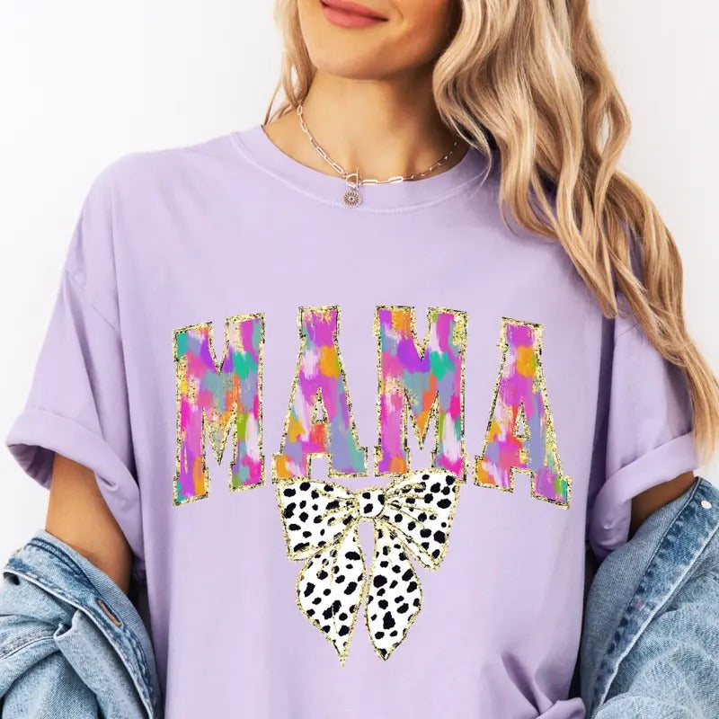 Retro Mama Brush Stroke Mama 1 Shirt~ Unisex Apparel Relaxed Fit Printed In The USA Clothing Womenswear Casual Comfort...
