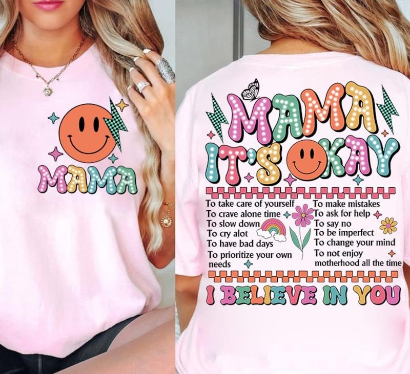 Retro Mama It's Okay shirt, One Mental Health shirt, Mothers Day Gift Hoodie, Sweatshirt | WearSparks.com