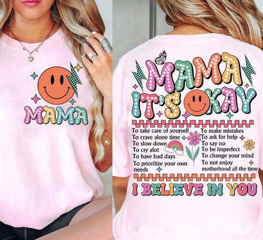 Retro Mama It's Okay shirt, One Mental Health shirt, Mothers Day Gift Hoodie, Sweatshirt | WearSparks.com