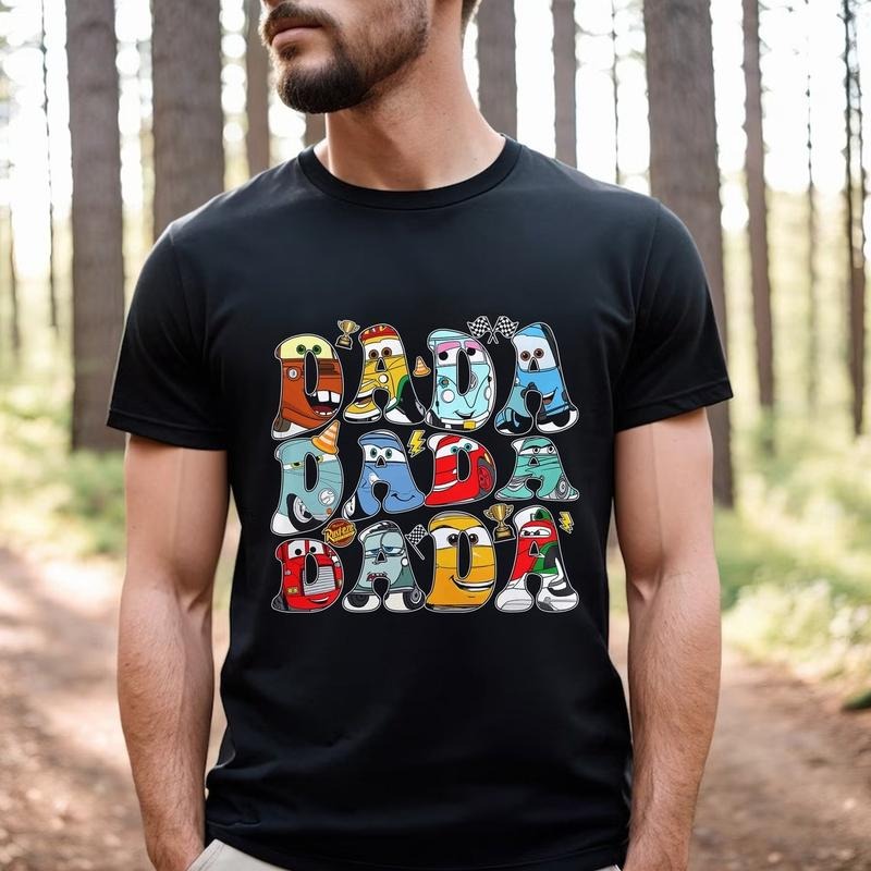 Retro Mc Que0n Cars Shirt,  Cars Movie Dada T-Shirt, cars movie Shirt, Piston Cup Champion Shirt, Car Dad Shirt Casual...