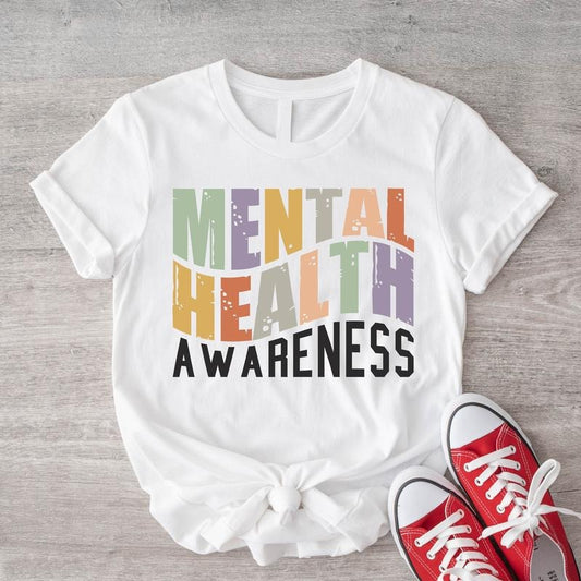 Retro Mental Health Awareness Shirt, Anxiety T-shirt, Therapist Gift Tee, Psychology Lover Tee, School Psychologist...