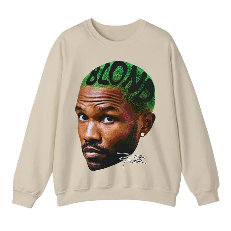 Retro Oceans Rapper T-shirt, Rap Sweatshirt Blonds Album Hoodie for Men Women, Frank Ocean Blond Unisex | WearSparks.com