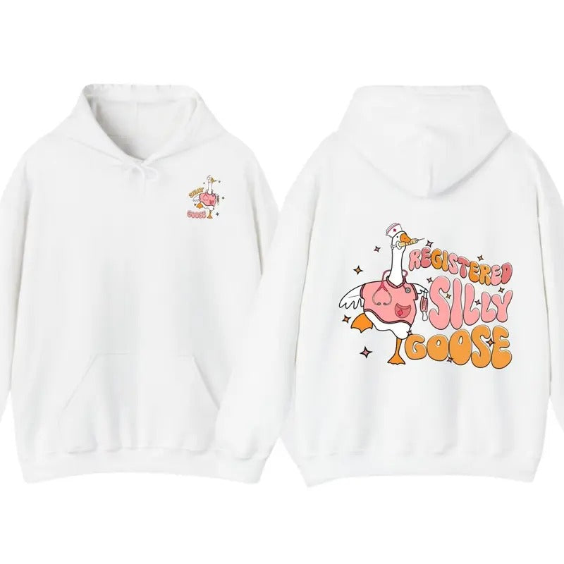 Retro Pink Nurse Silly Goose T-Shirt Hoodie, Funny Nursing Student Shirt, Nurse Appreciation Shirt, Pediatric Nurse,...