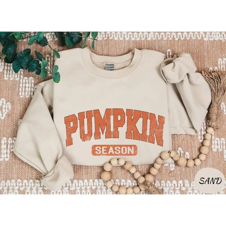 Retro Pumpkin Season Sweatshirt - Thanksgiving Gift Fall Gifts - Autumn Sweatshirt - Cute Fall Sweatshirt - Halloween...