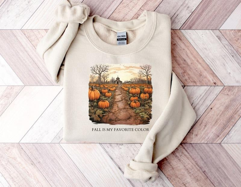Retro Pumpkin Season Sweatshirt  Cute Fall Sweatshirt  Thanksgiving Gift T-Shirts, Hoodie | WearSparks.com