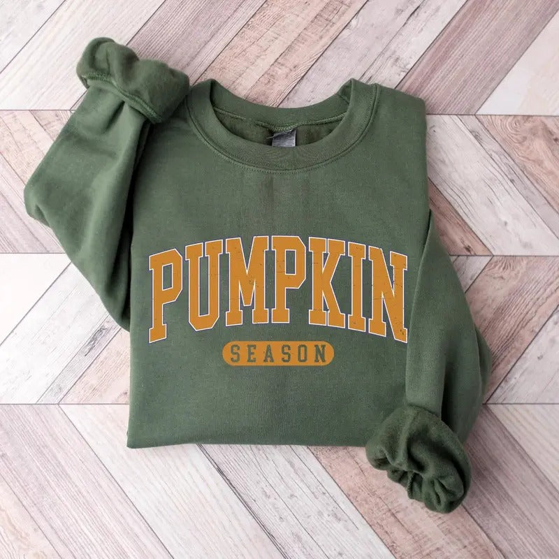 Retro Pumpkin Season Sweatshirt, 90s Fall Halloween Sweatshirt, Cute Pumpkin Fall Sweatshirt, Fall Thanksgiving Gift,...