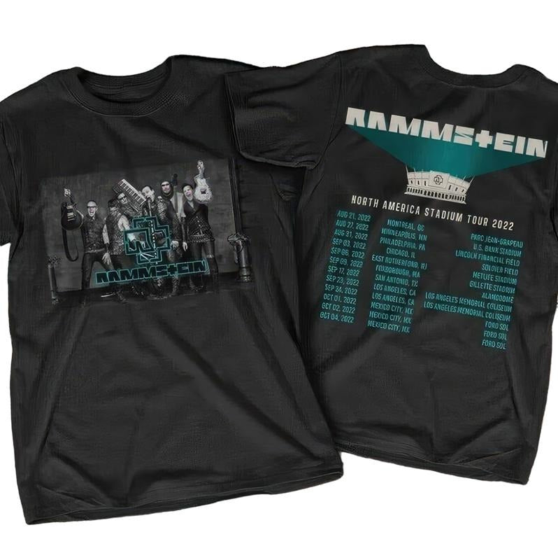 Retro Rammstein Europe Stadium 2022 Tour T-shirt Hoodie, Sweatshirt | WearSparks.com