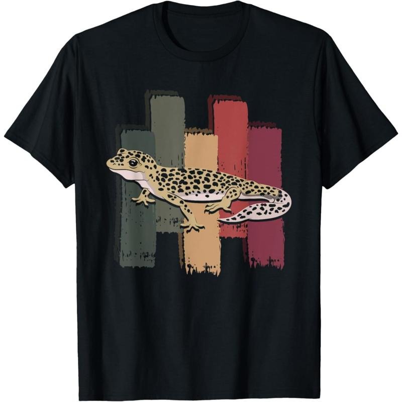 Retro Reptile Lizard Animal Pet Leopard Gecko T-Shirt made in usa Hoodie, Sweatshirt | WearSparks.com