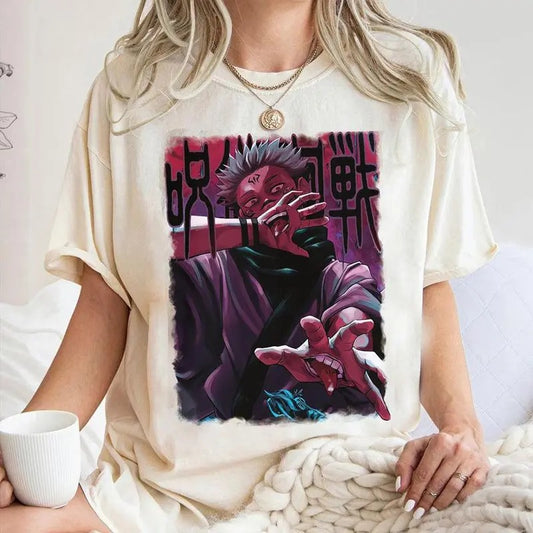 Retro Ryomen Sukuna Sweatshirt, Manga Jujutsu Kaisen Shirt, Sukuna Hoodie, Anime Manga Graphic Shirt, Japanese Anime...