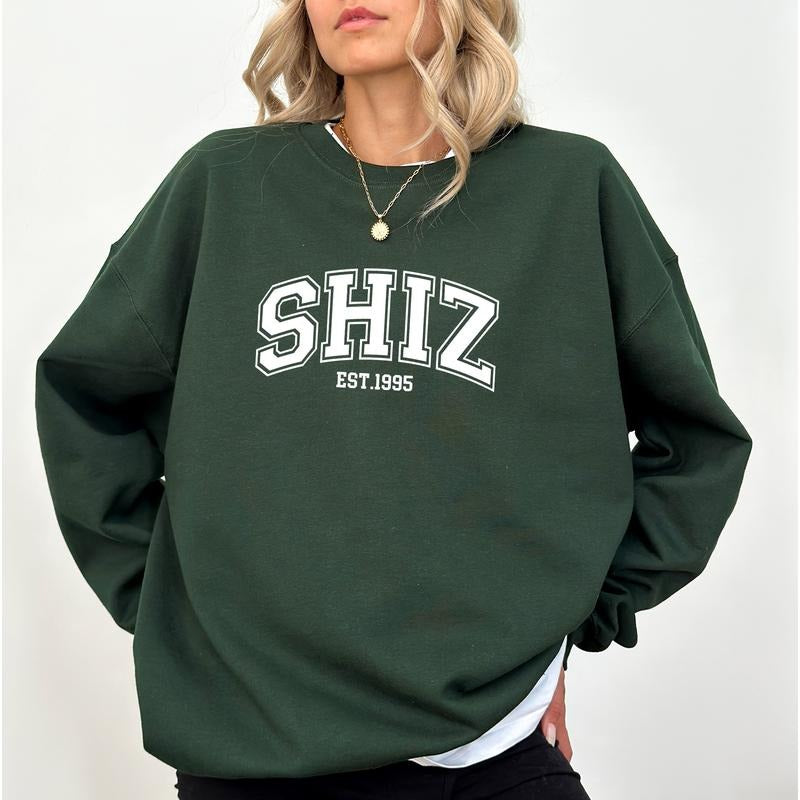 Retro Shiz Est 1995 Sweatshirt, Magical Broomstick Sweater, Pink And Green Apparel Gifts, West Side Story Pullover...