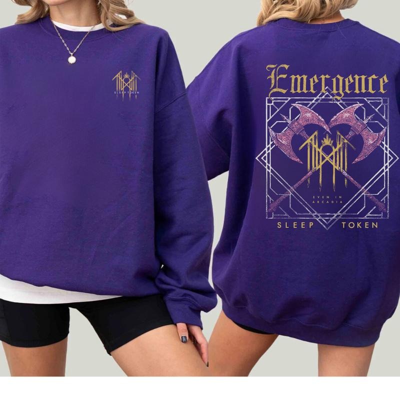 Retro Sleep Token Emergence Even In Arcadia Shirt Sweatshirt Hoodie, Sleep Token Tour 2025 Tee, New Song Concert Tour,...
