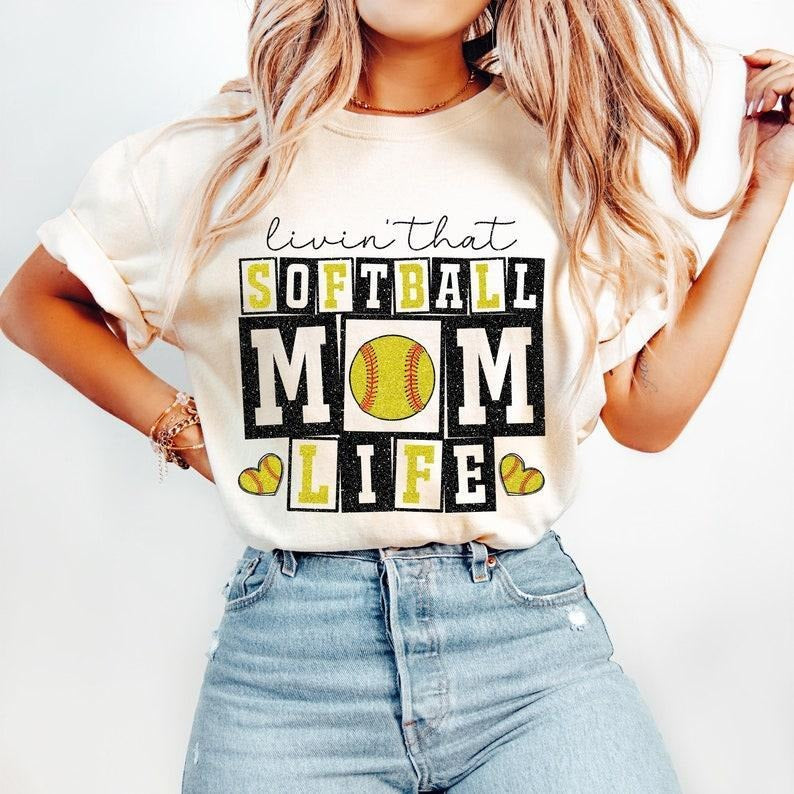 Retro Softball Mom tshirt-sweatshirt-hoodie, Softball sweatshirt, Softball Mom Life hoodie, Retro Softball tshirt,...