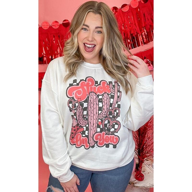 Retro Stuck on You Graphic Sweatshirt T-Shirts, Hoodie | WearSparks.com