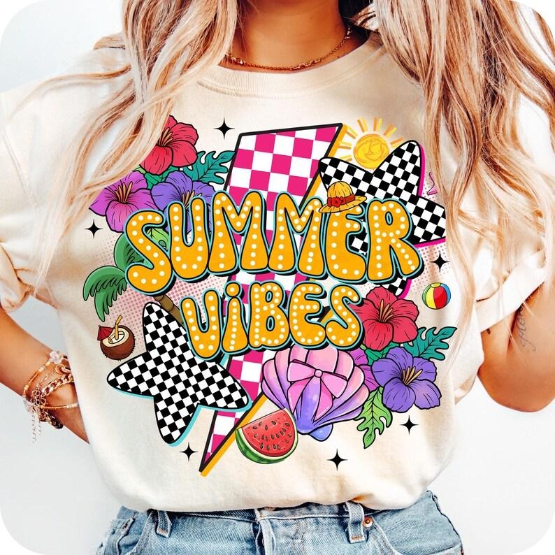 Retro Summer Vibes Aloha Tropical Coquette Beach Summer T-Shirt Hoodie, Sweatshirt | WearSparks.com