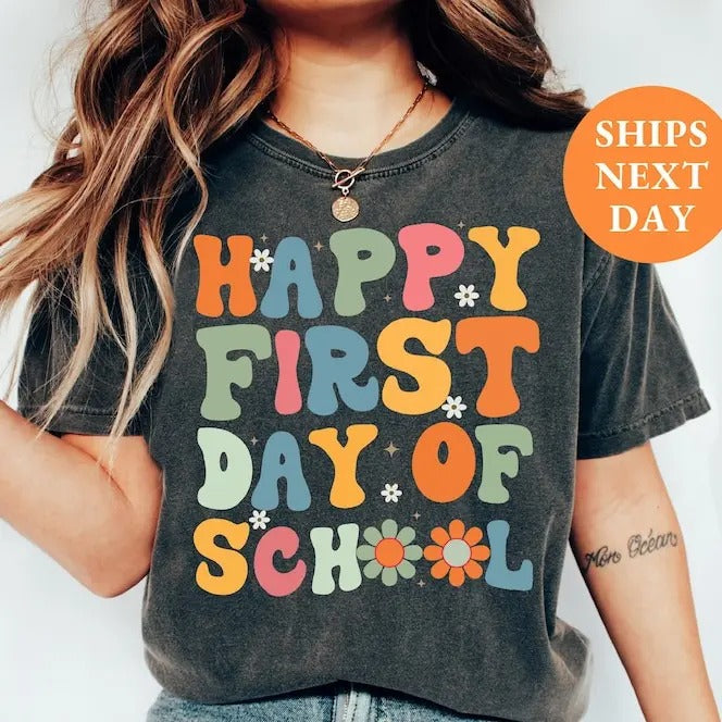 Retro Teacher Shirts, Back to School Teacher Shirt, First Day of School Shirt for Teachers, Back to School Shirt Teacher...