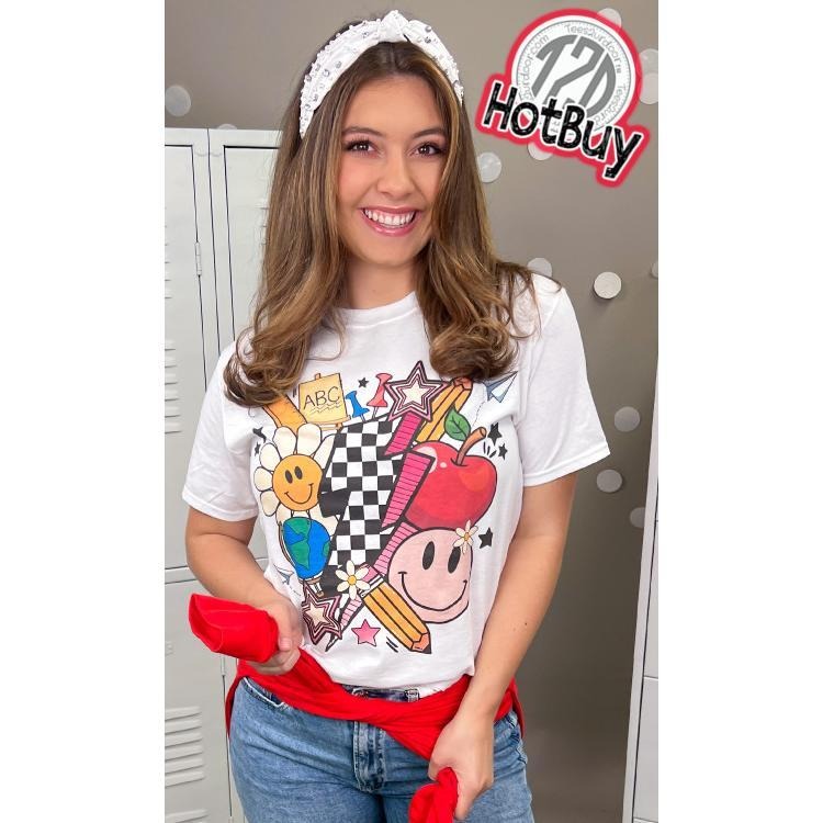 Retro Teacher Vibes Graphic T-Shirt Hoodie, Sweatshirt | WearSparks.com