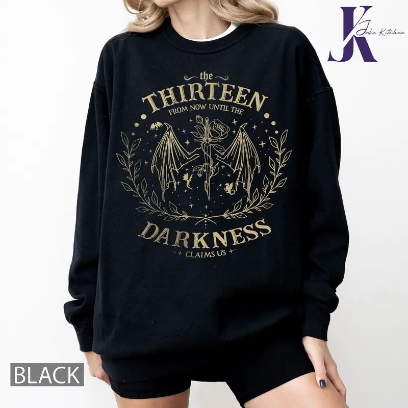 Retro The Thirteen Throne Of Glass Shirt, From Darkness Claim Us Tshirt, Bookish Gift, Fantastic Reader...