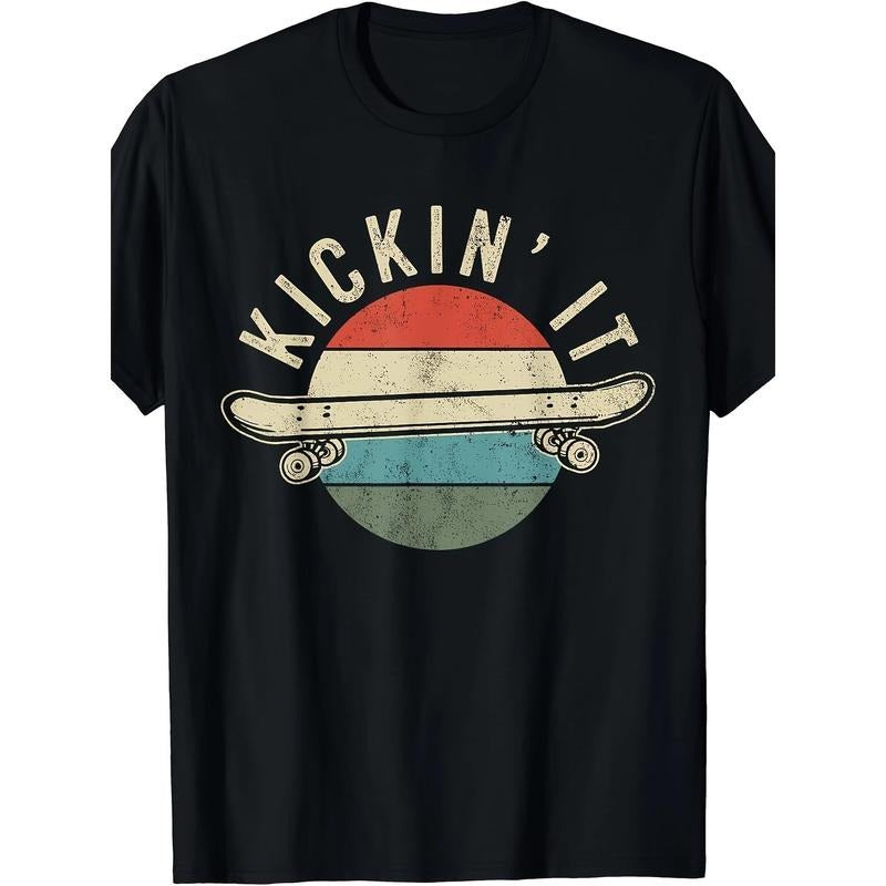 Retro Vintage Skateboarding Gift for Skateboarders - Unique Graphic T-Shirt for Men and Women made in usa Hoodie, Sweatshirt